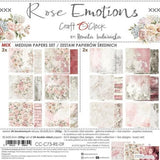 Craft O'Clock Rose Emotions 8x8 Inch Medium Papers Set (CC-C73-RE-09)