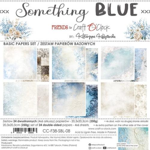 Craft O'Clock Something Blue 8x8 Inch Basic Papers Set (CC-F38-SBL-08)