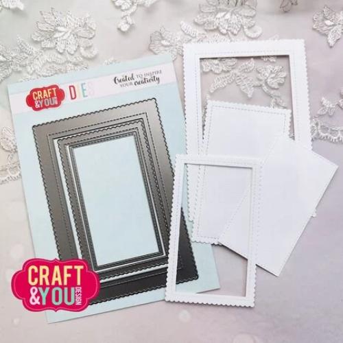 Craft & You Design Biscuit Photo Frame Set Dies (CW330)