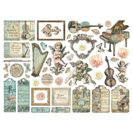 Stamperia Music Die Cuts (46pcs) (DFLDC108)