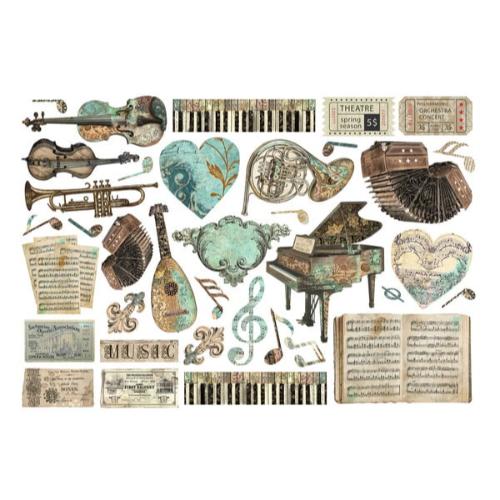 Stamperia Music Ephemera (36pcs) (DFLCT56)