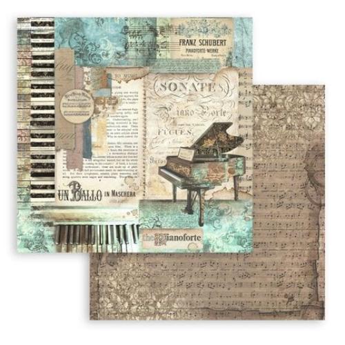 Stamperia Music 8x8 Inch Paper Pack (SBBS118)