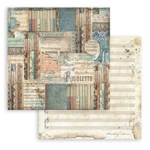 Stamperia Music 8x8 Inch Paper Pack (SBBS118)