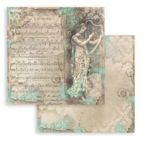 Stamperia Music 8x8 Inch Paper Pack (SBBS118)