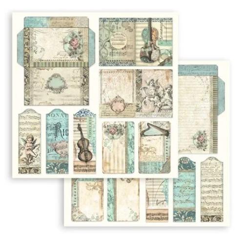 Stamperia Music 8x8 Inch Paper Pack (SBBS118)