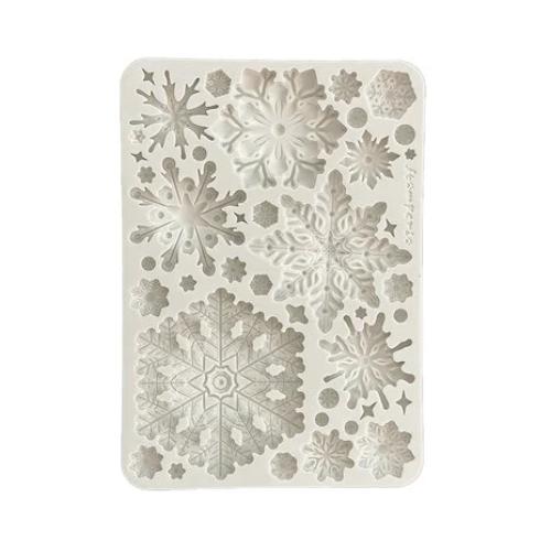 Stamperia Create Happiness Dewdrops A5 Silicon Mould Snowflakes (KACMA545)