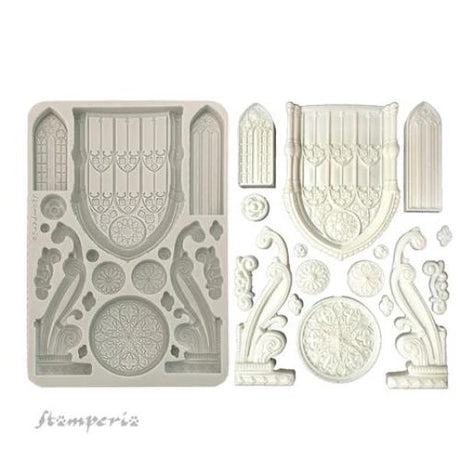 Stamperia Master of Magic A5 Silicon Mould Architecture Elements KACMA569