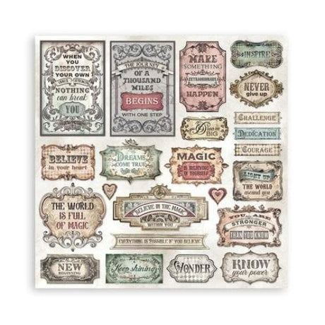 Stamperia Scrapbooking Pad 10 sheets cm 30,5x30,5 (12"x12") - Master of Magic SBBL166