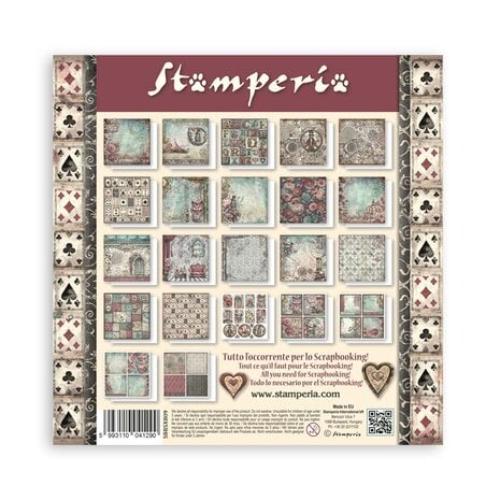 Stamperia Scrapbooking Pad 22 sheets cm 20,3X20,3 (8"X8") Single Face Master of Magic SBBSXB09