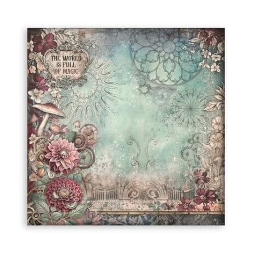 Stamperia Scrapbooking Pad 22 sheets cm 20,3X20,3 (8"X8") Single Face Master of Magic SBBSXB09