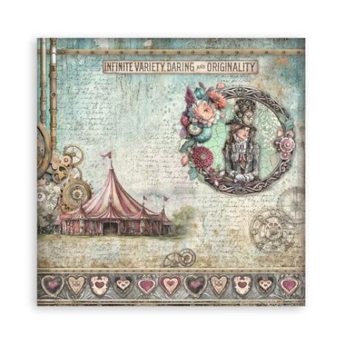 Stamperia Scrapbooking Pad 22 sheets cm 20,3X20,3 (8"X8") Single Face Master of Magic SBBSXB09