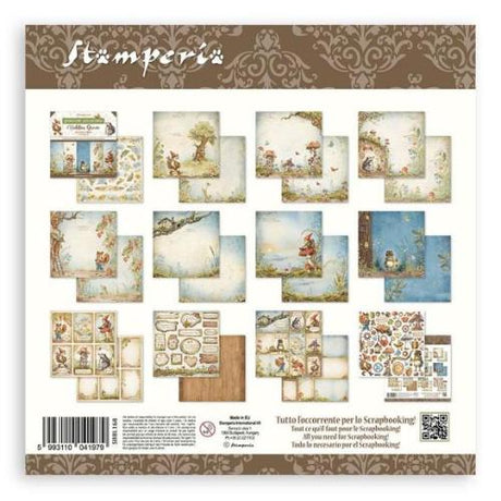 Stamperia Scrapbooking Pad 10 sheets cm 30,5x30,5 (12"x12") - Hidden Grove SBBL168