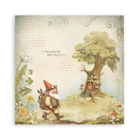 Stamperia Scrapbooking Pad 22 sheets cm 30,5x30,5 (12"x12") Single face - Hidden Grove SBBXLB22