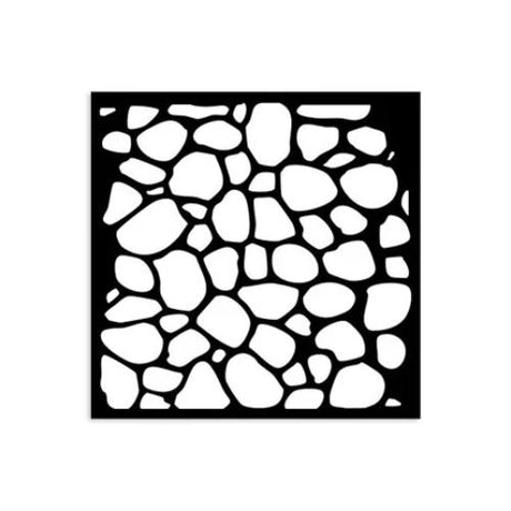 Stamperia Thick stencil cm 12X12 - Hidden Grove stone pattern KSTDS30