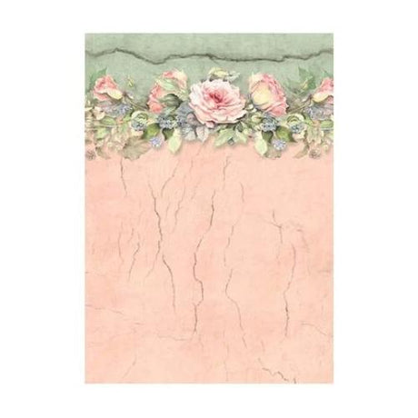 Stamperia Selection 8 Rice paper A6 backgrounds - House of Roses DFSAK6039