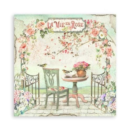 Stamperia Scrapbooking Pad 22 sheets cm 30,5x30,5 (12"x12") Single face - House of Roses SBBXLB23