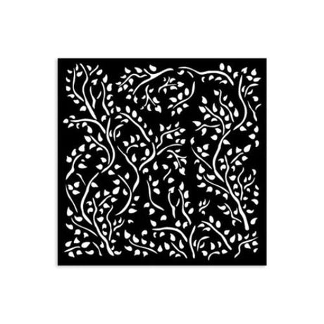 Stamperia Thick stencil cm 12X12 - House of Roses branch pattern KSTDS33