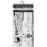 Stamperia Silent Sea Thick Stencil 12x25cm Lighthouse (KSTDL117)
