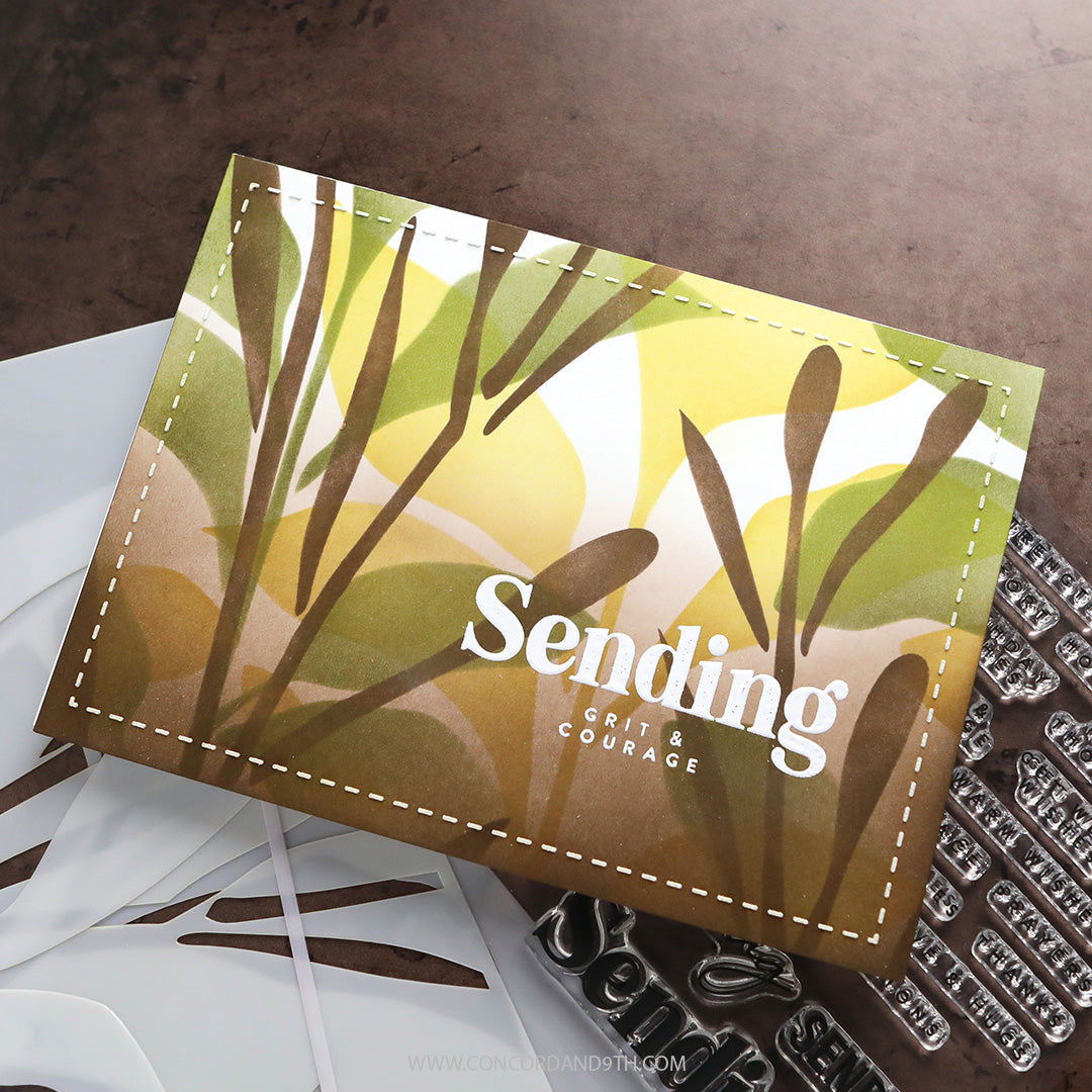 Concord & 9th KRISTINA WERNER Botanic Shade Stencil Pack (3 qty.; 6 x 9)