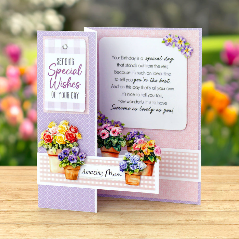 Katy Sue White 5x7 Side Pop Up Cards & Envelopes 127x178mm, pack of 12