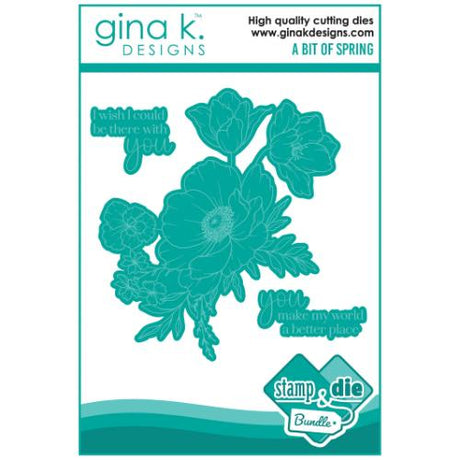 Gina K Designs Bundle- A Bit of Spring Stamp & Die