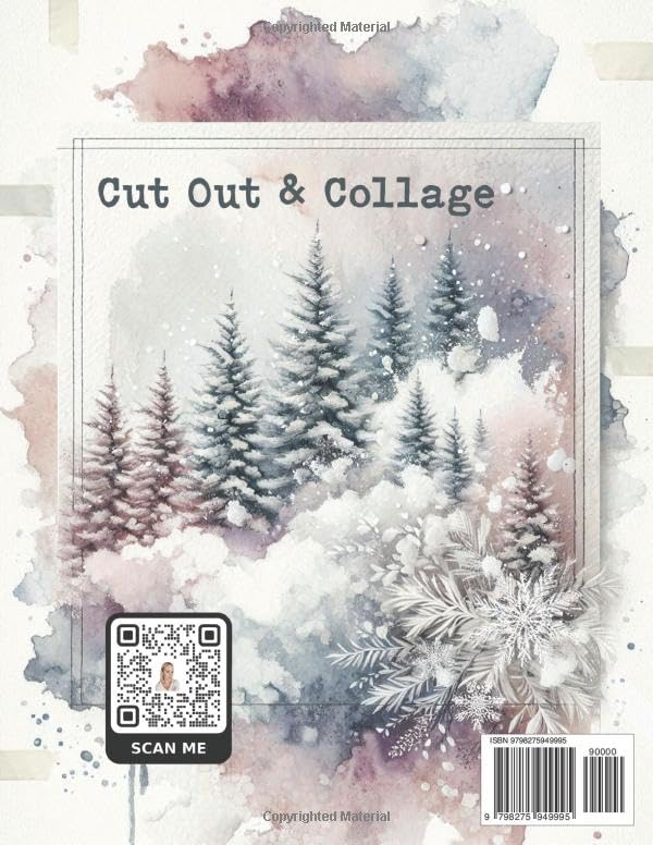 Maremi's Small Art - MAREMI'S Backgrounds for art journaling & collage WHEN SNOW FALLS
