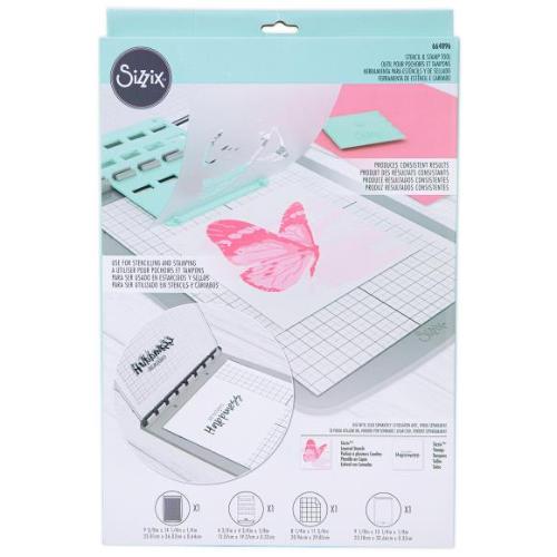 Sizzix Stencil & Stamp Tool 4 Pieces