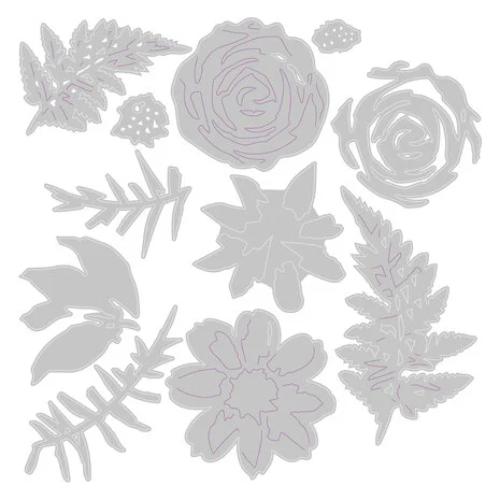 Sizzix Thinlits Dies 11/Pkg Flowers & Ferns