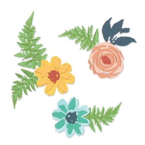 Sizzix Thinlits Dies 11/Pkg Flowers & Ferns