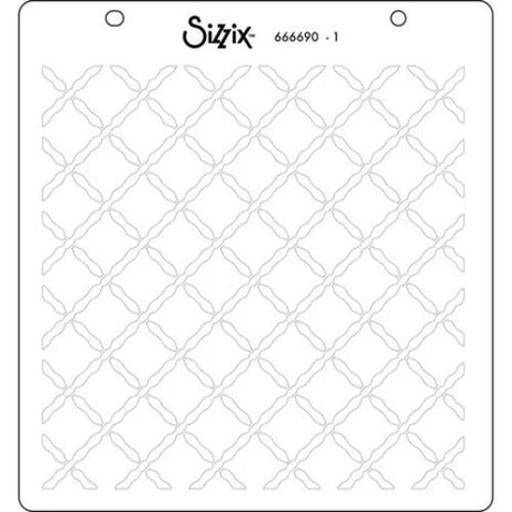 Sizzix Layered Stencils By Eileen Hull 4/Pkg Watercolor Flowers & Lattice