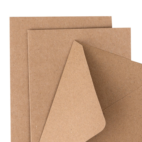 Colorbok A2 Cards W/Envelopes (4.375"X5.75") 50/Pkg Kraft