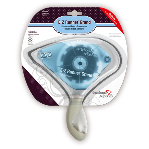 3L Scrapbook Adhesive E-Z Runner GRAND - Permanent Adhesive TURQUOISE 01259-6