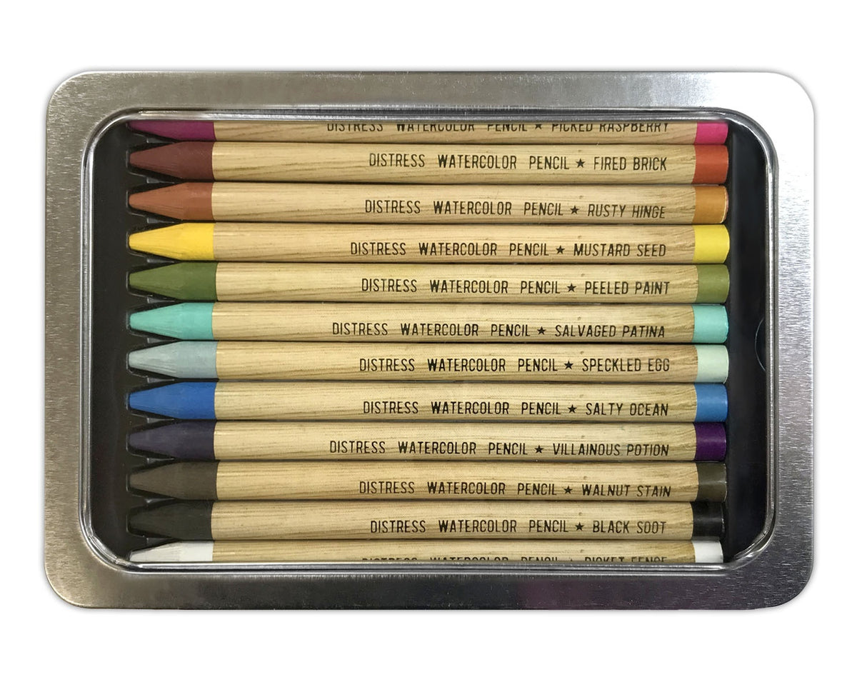 Tim Holtz Distress Watercolor Pencil 12/Pkg SET 1