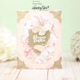 Honey Bee Stamps Zelia's English Garden - 5x7 Rubber Cling Stamp