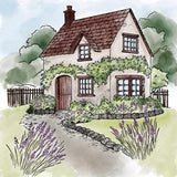 Honey Bee Stamps English Cottage - 4-1/4"x5" Rubber Cling Stamp