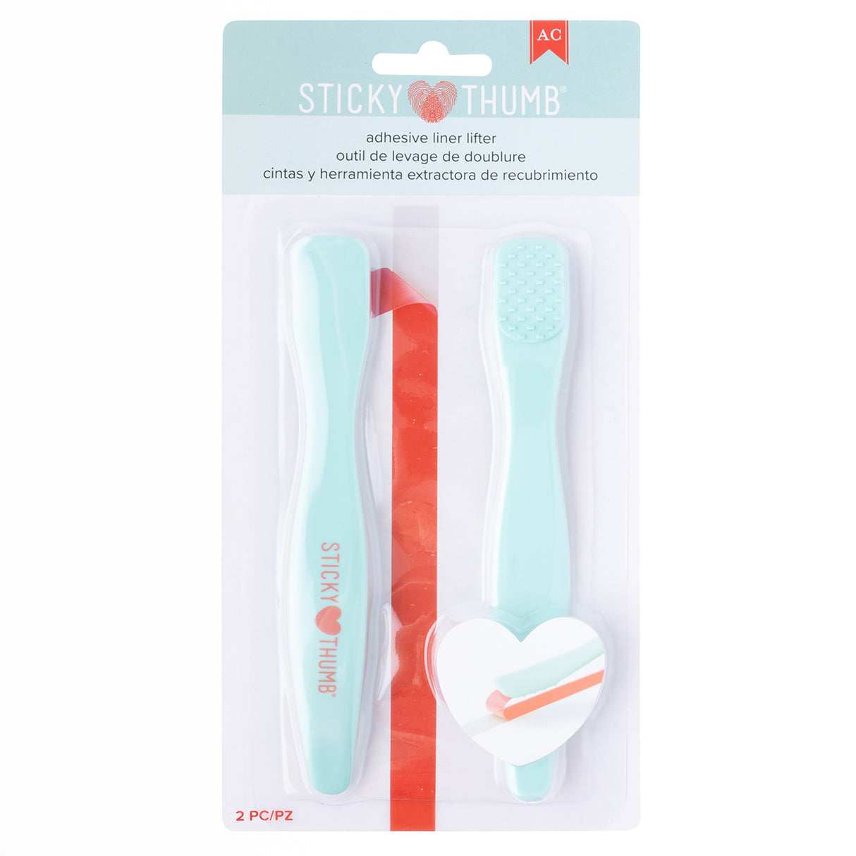 Sticky Thumb Adhesive Lining Remover 2/Pk