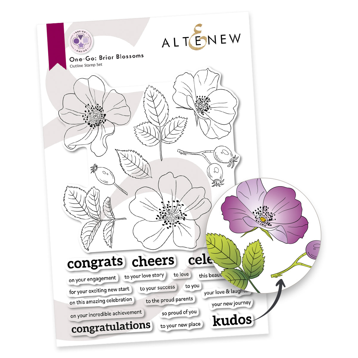 Altenew One-Go: Briar Blossoms - Complete Bundle - ALT10604BN