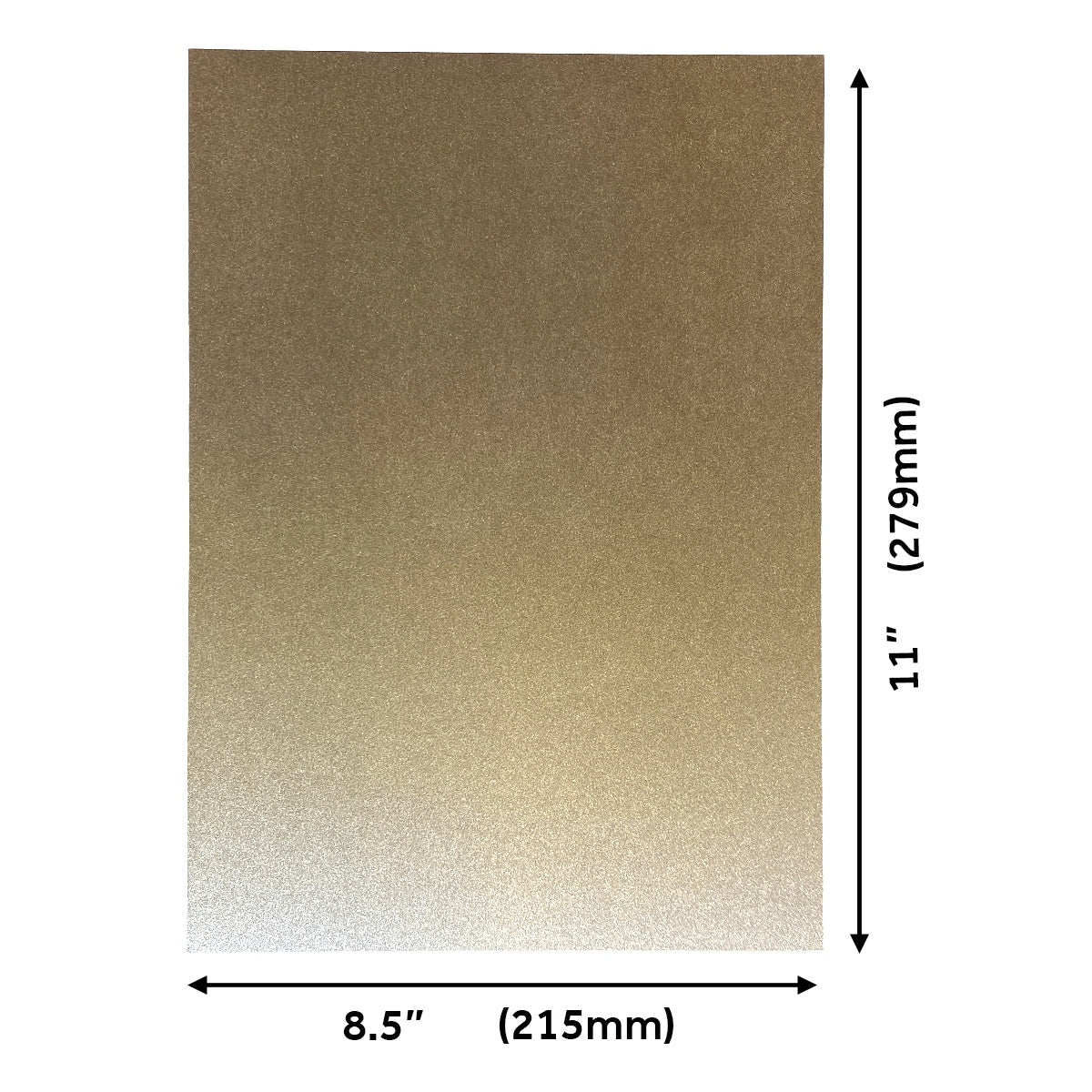 Craft Perfect Ombre Glitter Cardstock 8.5"X11" Oyster Luster