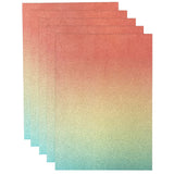 Craft Perfect Ombre Glitter Cardstock 8.5"X11" Mermaid Shimmer