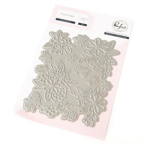 Pinkfresh Studio Cheerful Blossoms press plate