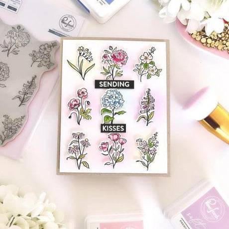 Pinkfresh Studio Beautiful Botanicals cling stamp