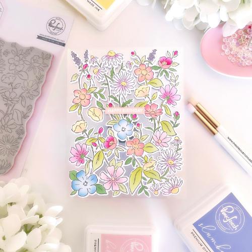 Pinkfresh Studio Garden Medley cling stamp