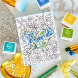 Pinkfresh Studio Garden Medley cling stamp