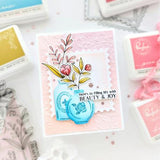 Pinkfresh Studio Keepsakes of the Heart Stamp/die/stencil BUNDLE