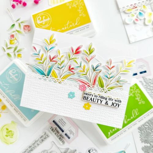 Pinkfresh Studio Keepsakes of the Heart Stamp/die/stencil BUNDLE