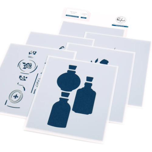 Pinkfresh Studio Keepsakes of the Heart Stamp/die/stencil BUNDLE