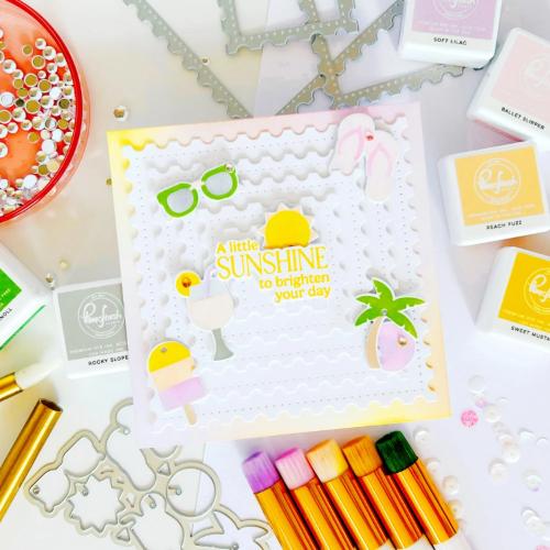 Pinkfresh Studio Essentials: Dotted Postage Square die