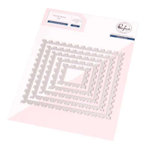 Pinkfresh Studio Essentials: Dotted Postage Square die