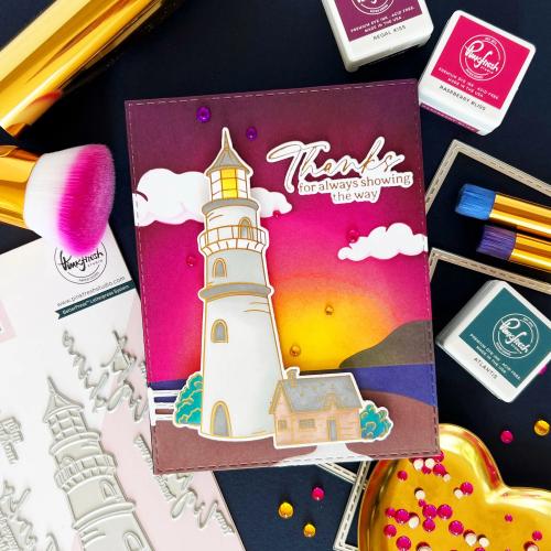Pinkfresh Studio Guiding Light stamp/die/stencil Bundle