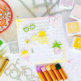Pinkfresh Studio Summer Fun stencil / die Bundle